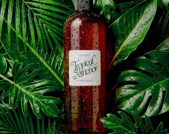 Tropical Petrichor (Ozone, Rain-Soaked Soil, Island Florals) - Fragrance Oil for Use In Candle Making, Soap Making, Bath & Body Products.