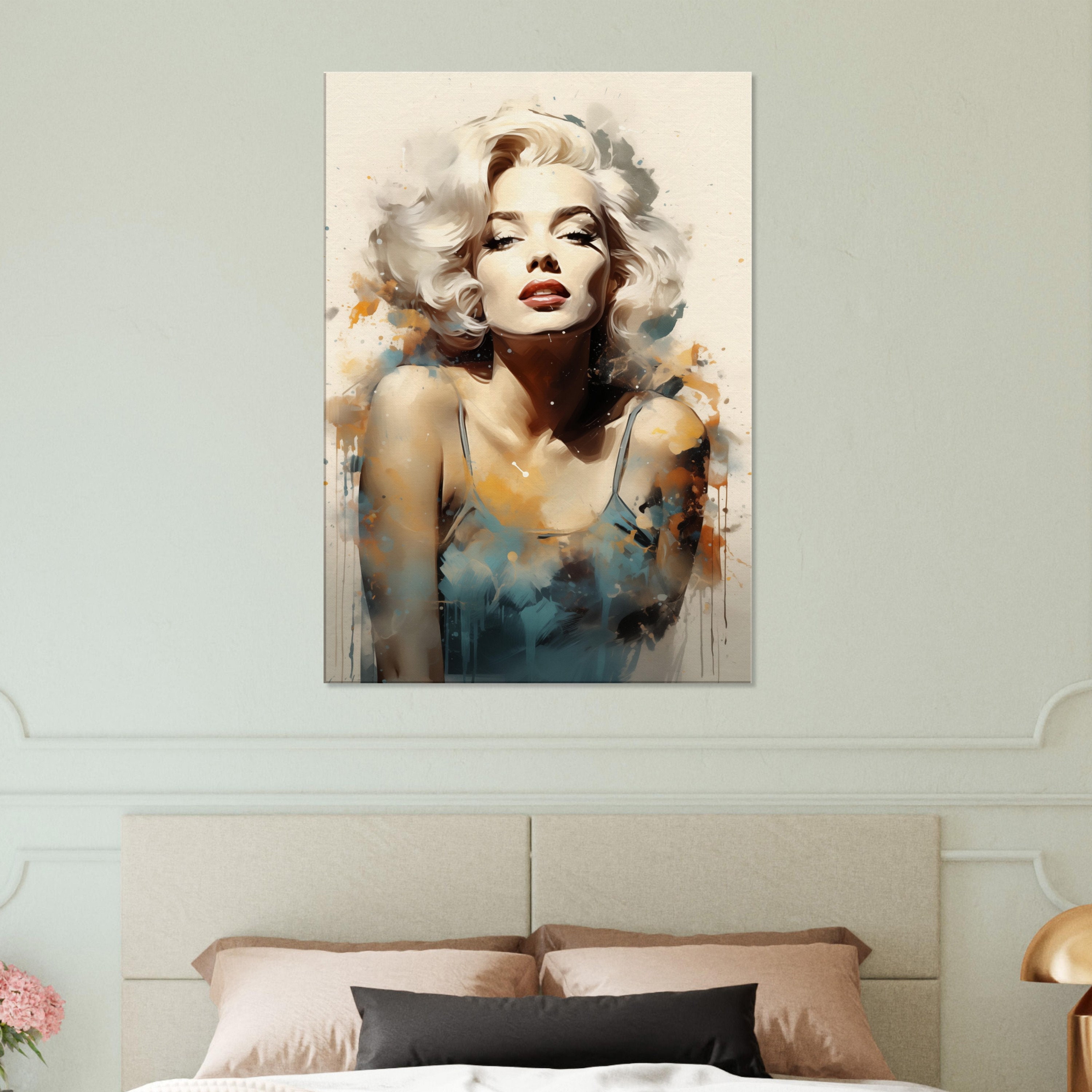 Marilyn Monroe Canvas Wall Art: Retro Hollywood Glamour Decor - Etsy