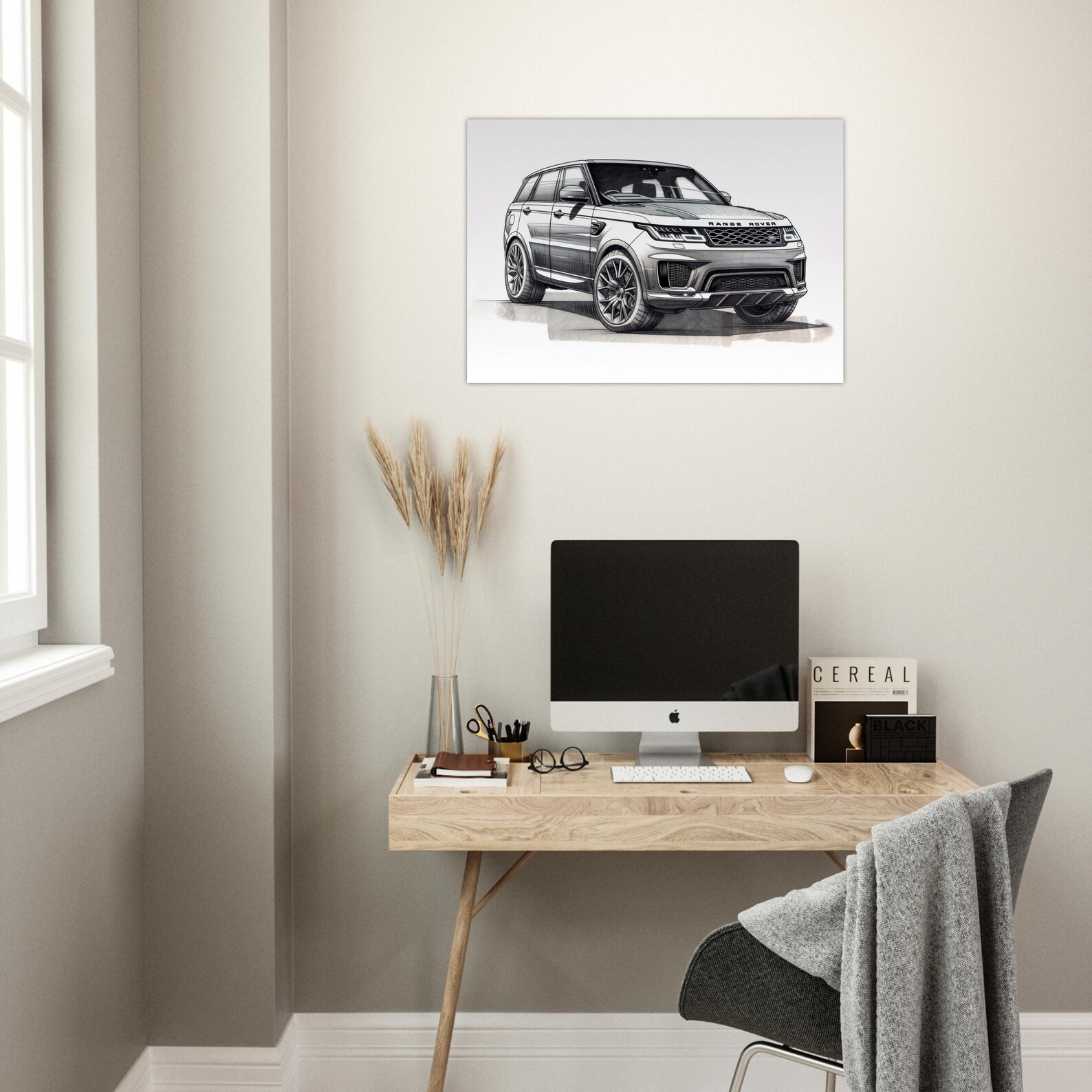 Pancli Art Rang Rover Range Rover Sport Print: Grayscale Pencil Sketch, Luxury SUV Art - Etsy