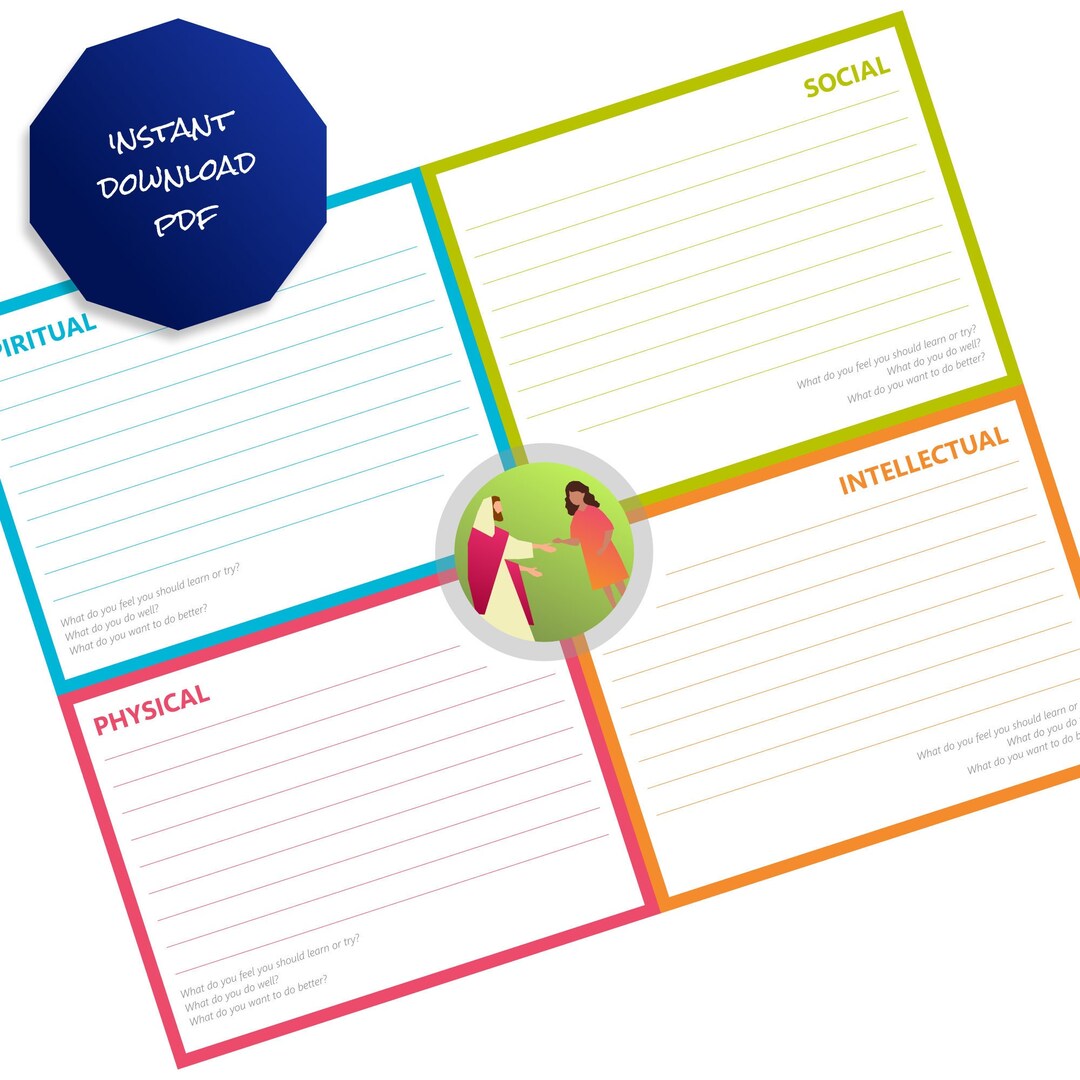 Children and Youth Program Goal Prompt Sheet - Etsy