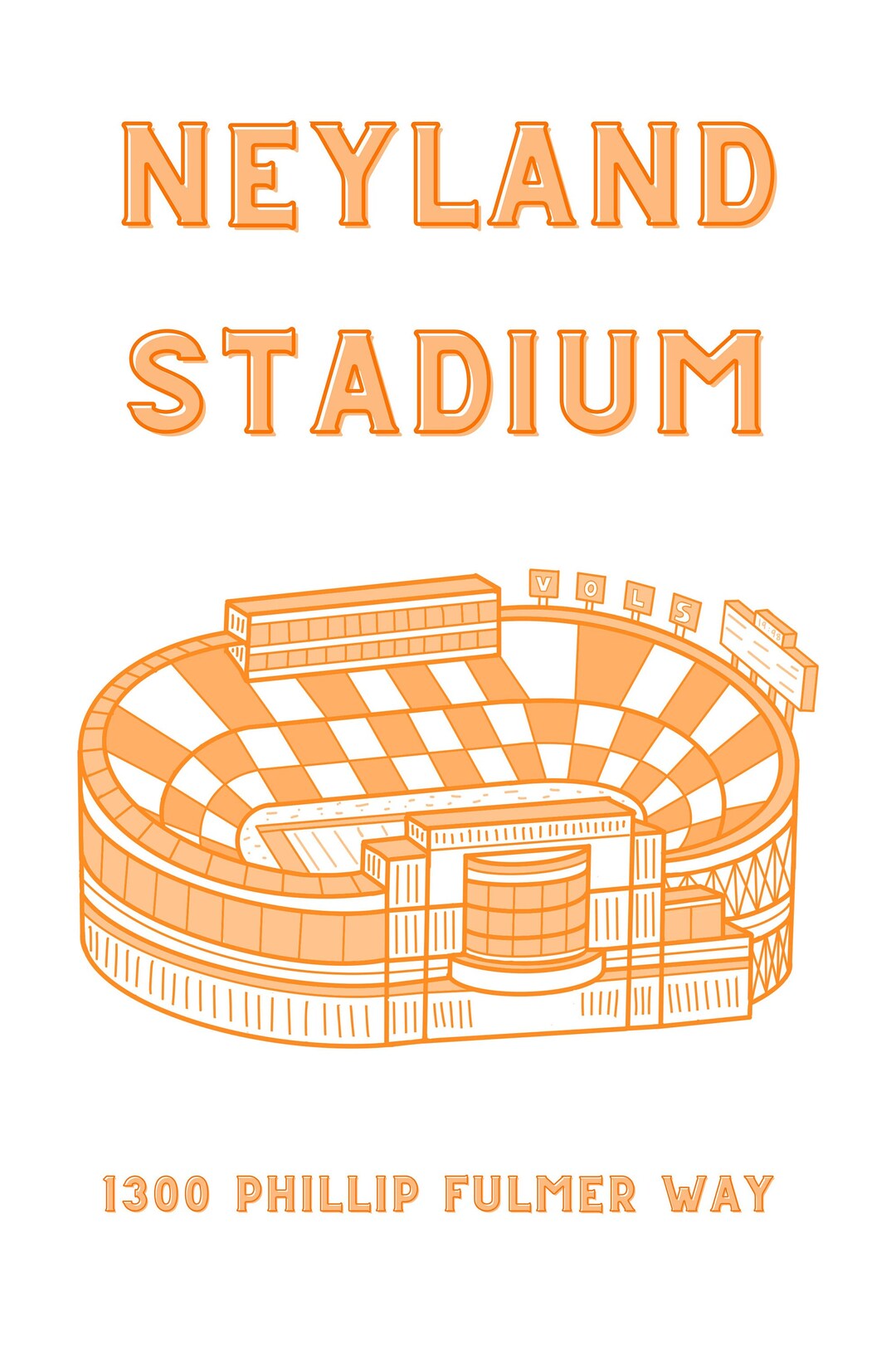 Neyland Stadium - Etsy