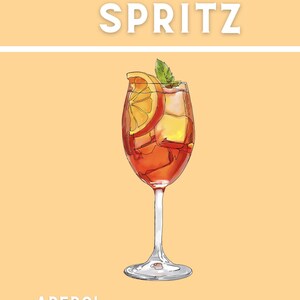 Aperol Spritz Drink Poster