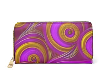 Swirl design wallet gift for girlfriend gift for daughter gift for mother retro design