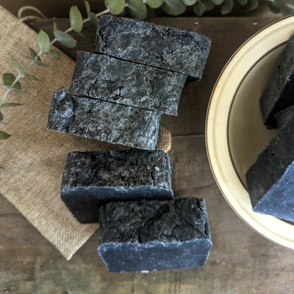 Charcoal tallow soap | Face detox soap | natural tallow bar soap