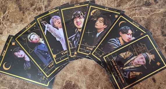 BTS Tarot Gold Stamp Vinyl Kpop Sticker - Etsy