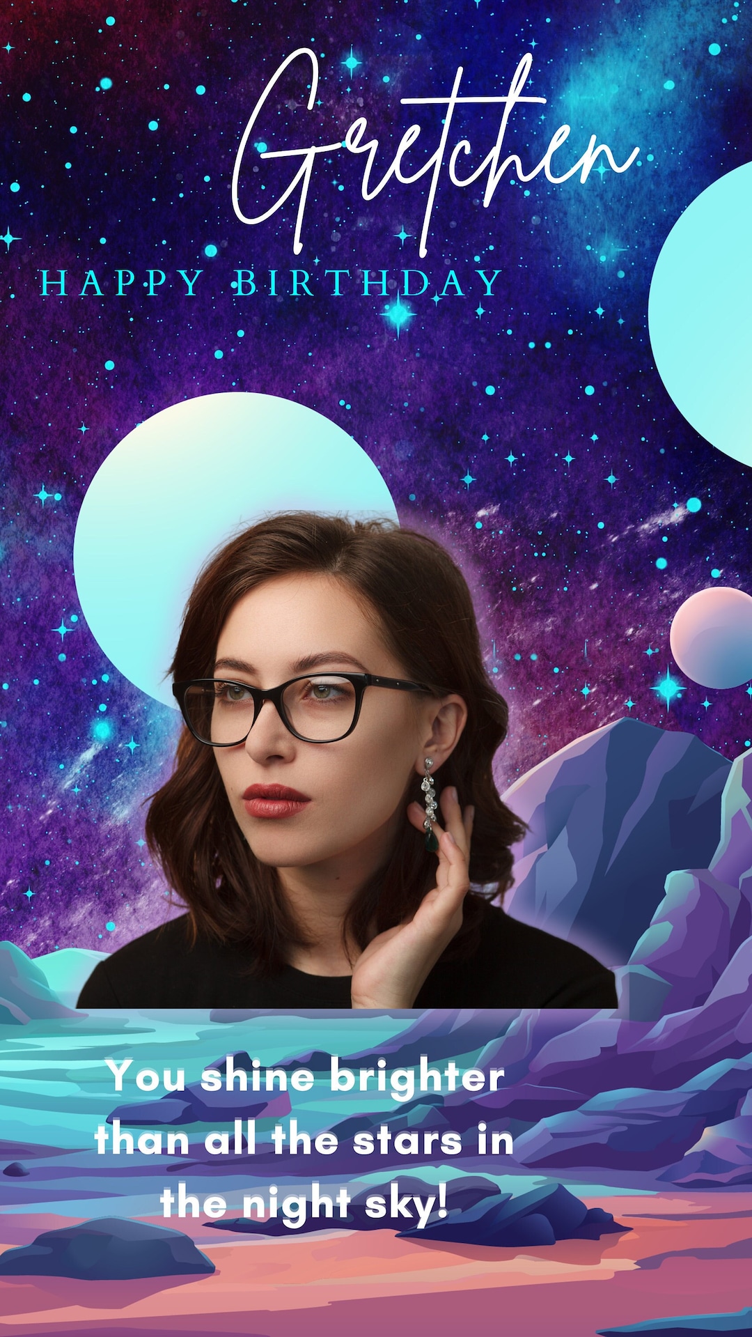 Stylized Digital Birthday Cards You Your Favorite People Etsy