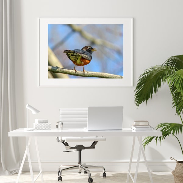 Spatz Vogel Wand Kunst druckbare Dekor Natur Liebhaber Geschenk Kinderzimmer Dekor Wildvogel Fotografie Kinderzimmer Tier Porträt Frühling Dekor