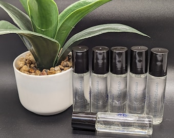 Everyday Essentials: Essential Oil Roll On with Lavender Eucalyptus Rosemary & Peppermint Essential Oils in a Roll On Perfume Bottle