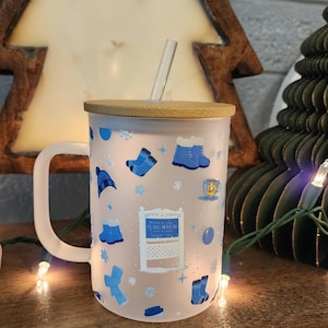 Winter Gilmore Inspired Glass mug | Gilmore Coffee Cup| Gilmore Gift Gift | I Smell Snow | Gifts For Her