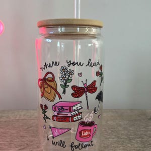 Gilmore Valentine Iced Coffee Glass Cup 16 oz Beer Can Glass