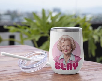Betty is My Spirit Animal - Betty White Wine Glass - Etsy