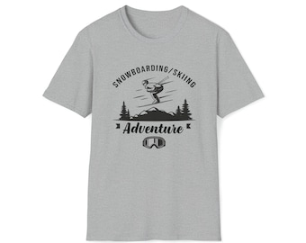 Snowboarding Tshirt | Mountain Graphic Tee | Winter Sports Shirt | Ski Lover Gift | Snowboarder Apparel