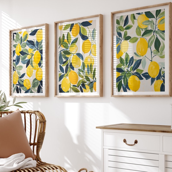Lemon Wall Art - Etsy