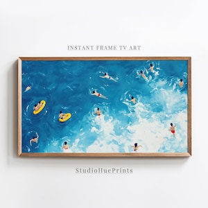 Beach Frame TV Art, Frame TV Summer Beach Art, Beach Coastal TV Art, Seascape Scenery Frame Tv Art, Summer Coastal Tv Art Digital Download