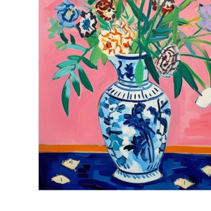 Vase of Flowers Printable Wall Art, Flowers Wall Art, Vintage Wall Art, Botanical Wall Art, Colorful Floral Prints, Digital Download image 8