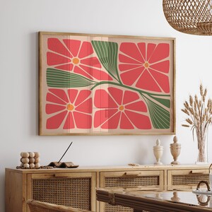 Horizontal boho wall art on sale