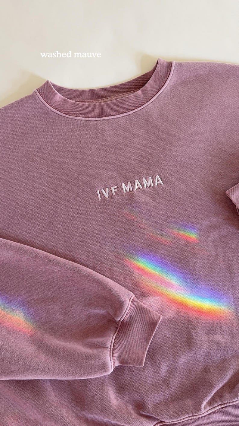 IVF Mama Crewneck - IVF Mama Sweatshirt - InVitroFertilization Mama Sweatshirt - Mama Clothing - Motherhood - IvF Gift - Infertility image 2
