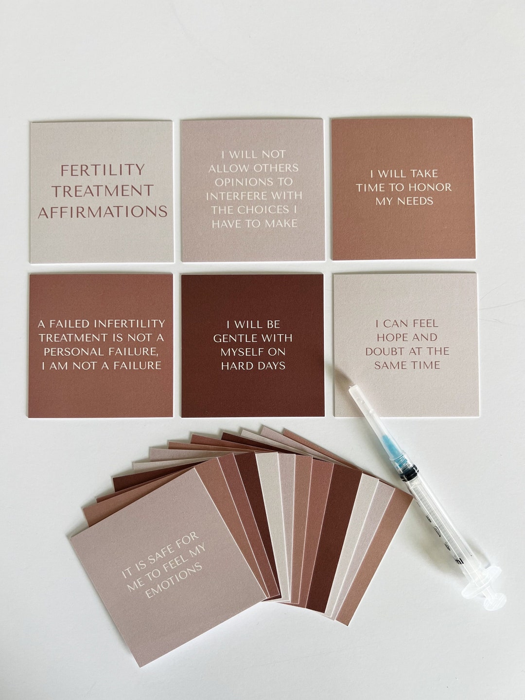 Infertility Treatment (IVF/IUI) Affirmation Cards IVF Mental