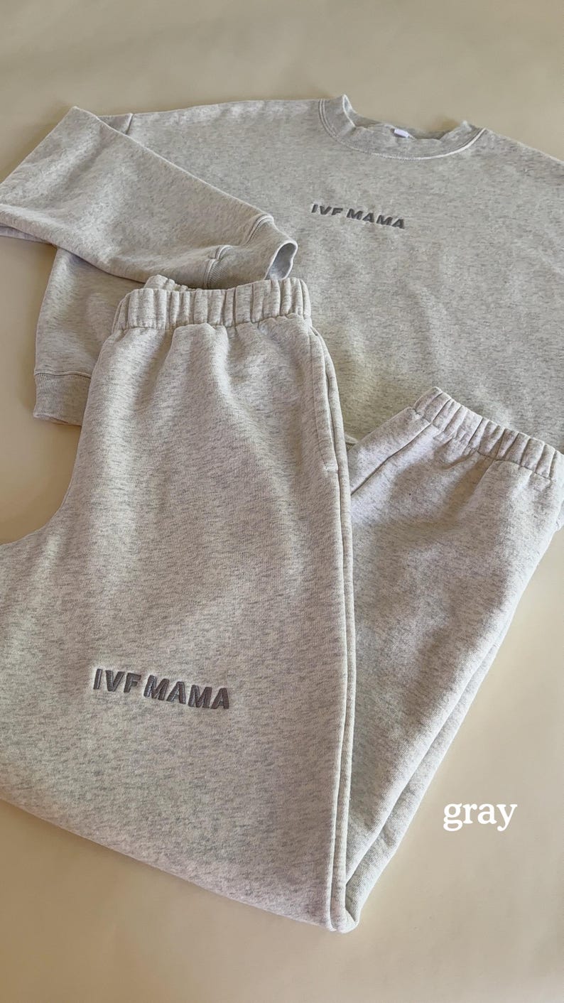 Pantalones deportivos para mamás de FIV - Infertilidad - Conjunto para el día de la transferencia - Regalo de FIV - FIV - Pantalones deportivos para mamás de fertilización in vitro - Mamá de FIV imagen 10