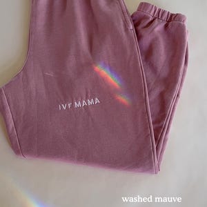 Pantalones deportivos para mamás de FIV - Infertilidad - Conjunto para el día de la transferencia - Regalo de FIV - FIV - Pantalones deportivos para mamás de fertilización in vitro - Mamá de FIV imagen 3