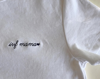IVF Mama t-shirt - IVF Mama embroidered shirt - InVitroFertilization Mama tshirt - Mama Clothing - Motherhood - IvF Gift - Infertility