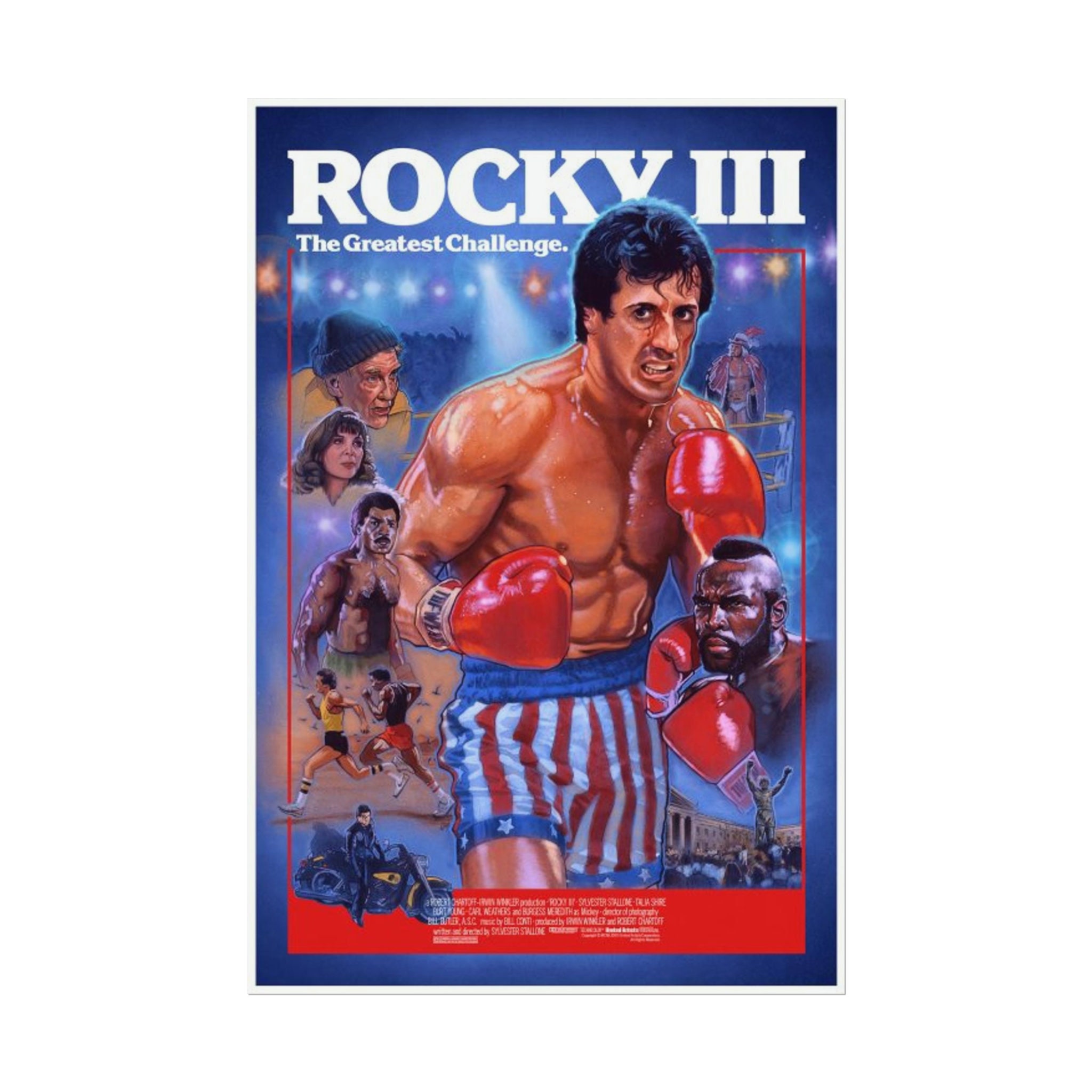 ROCKY 3 Poster Boxing Gym Motivation