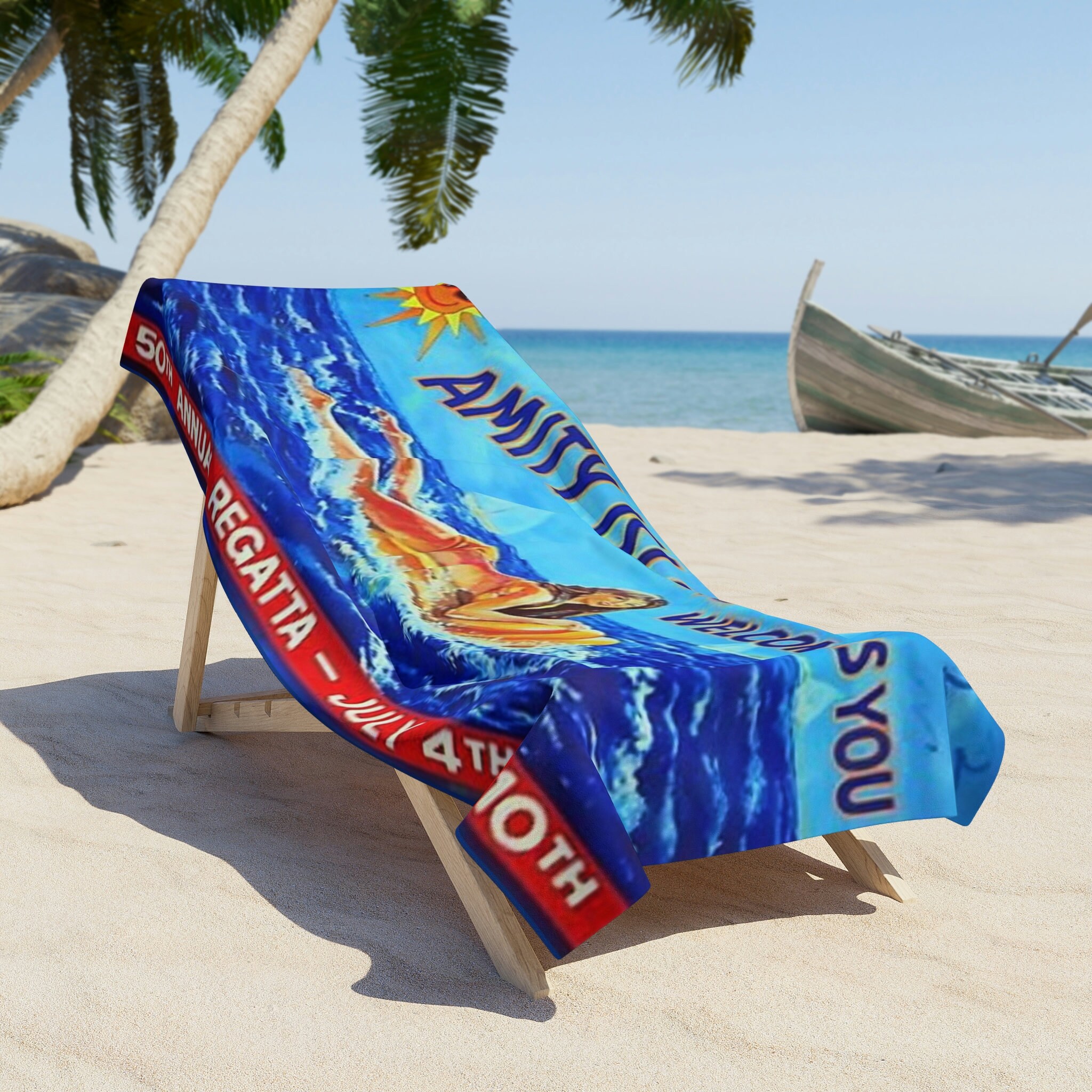 Jaws Beach Towel to Amity Island/ Jaws Fans/ Jaws Etsy