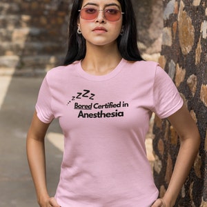 Bored Certified in Anesthesia - Unisex Jersey Short Sleeve Tee