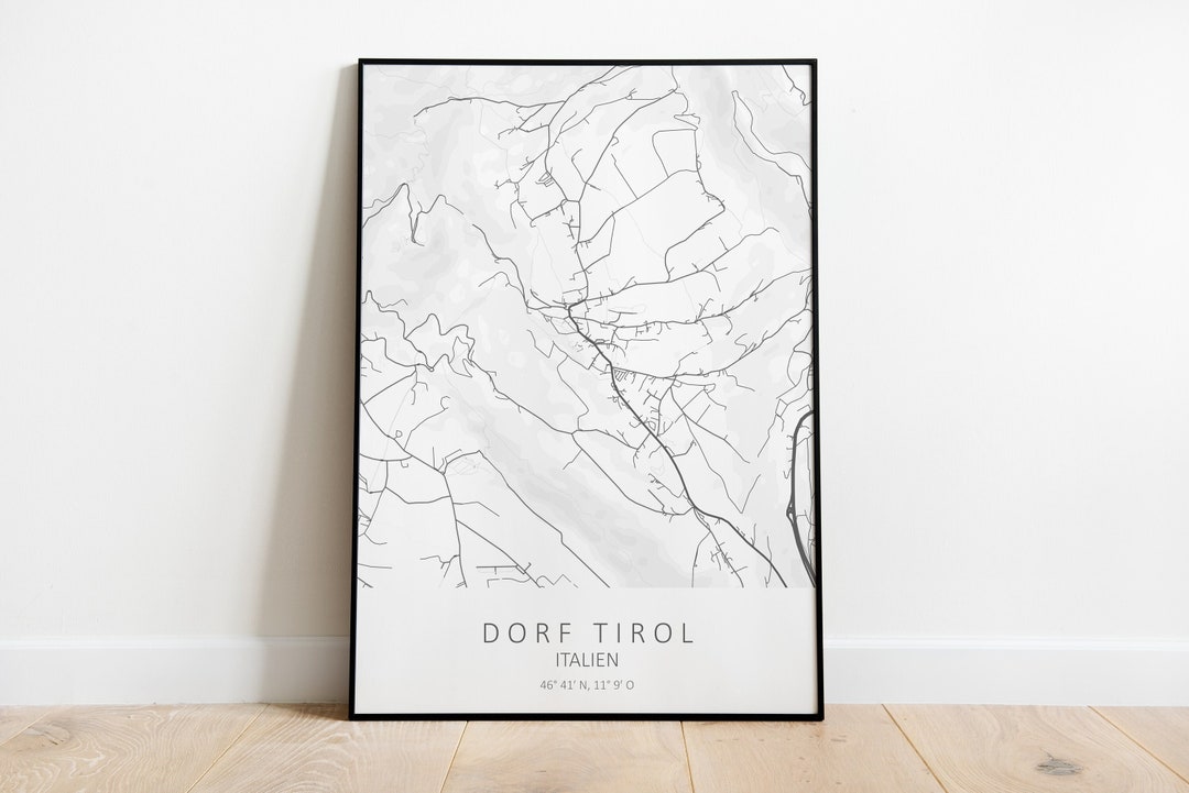 Faszinierend Dorf Tirol Karte Bild