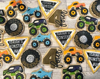 Monster Truck Cookies