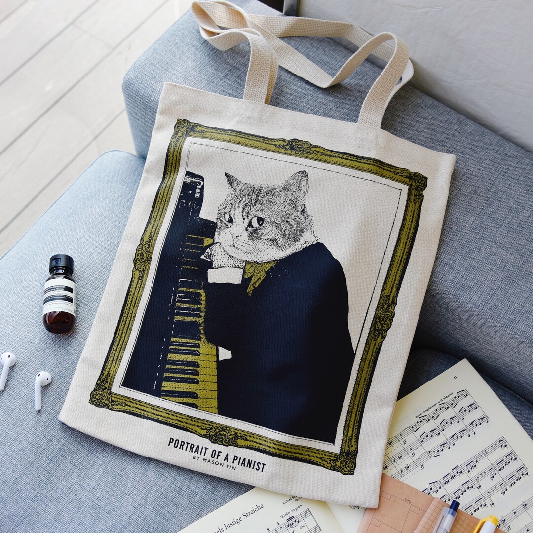 Pianist Upright Piano Tote Bag Etsy