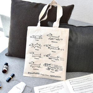 Doggie Waltz Music Tote Bag