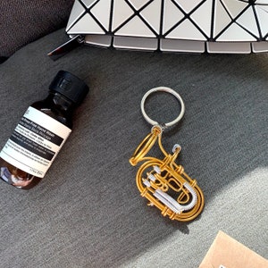 Euphonium Wire Are Instrument Keychain