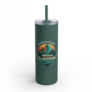 Maars Maker Skinny Matte Tumbler, 20oz, Alaska cruise tumbler, Alaska cruise 2024, alaska souvenir, cruise souvenir
