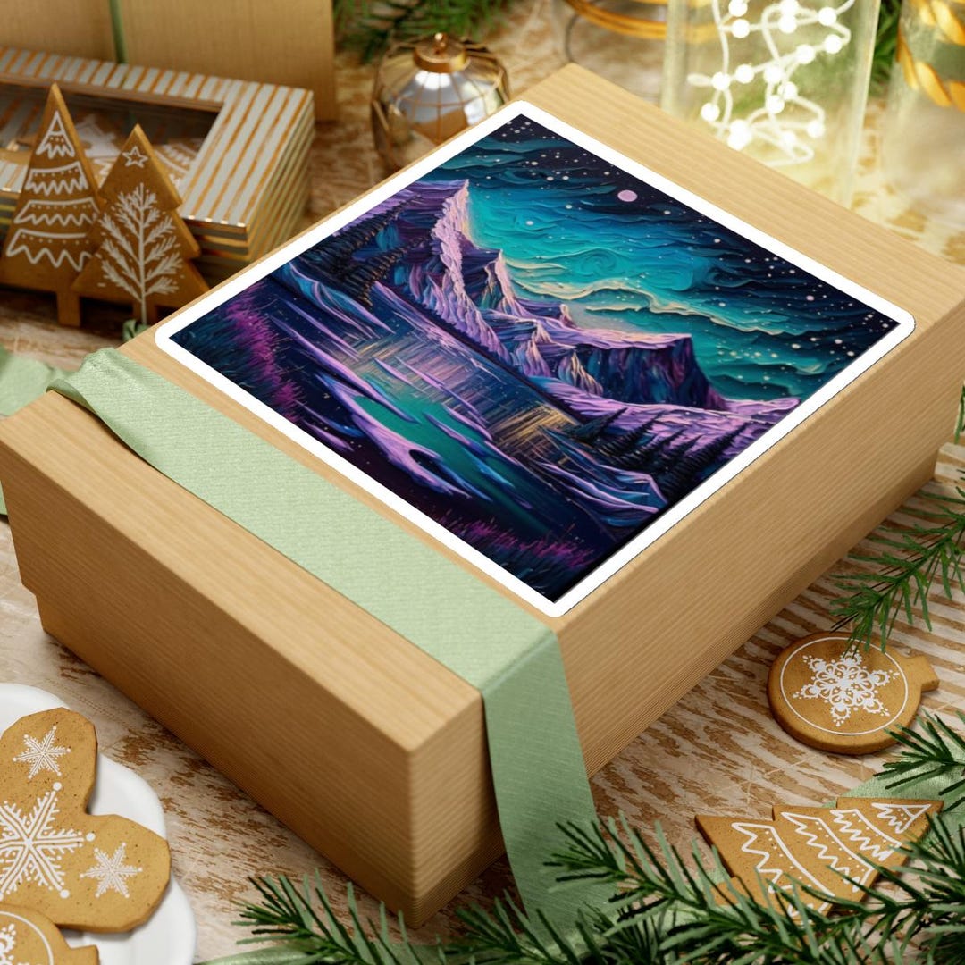 Northern Lights Sticker, Aurora Borealis Sticker, Night Sky Sticker ...