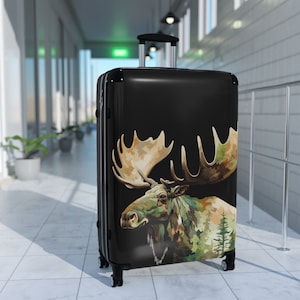 Eland minnaar koffer, eland minnaar cadeau, camouflage koffer, afgesloten koffer, eland cadeau, eland jager koffer, vaderdagcadeau, eland
