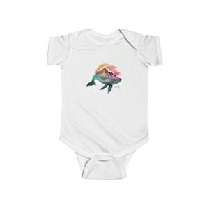 AK Infant Fine Jersey Bodysuit, Alaska baby onesie, Alaska baby clothing, Alaska souvenir, Alaska baby gift, Alaska gift