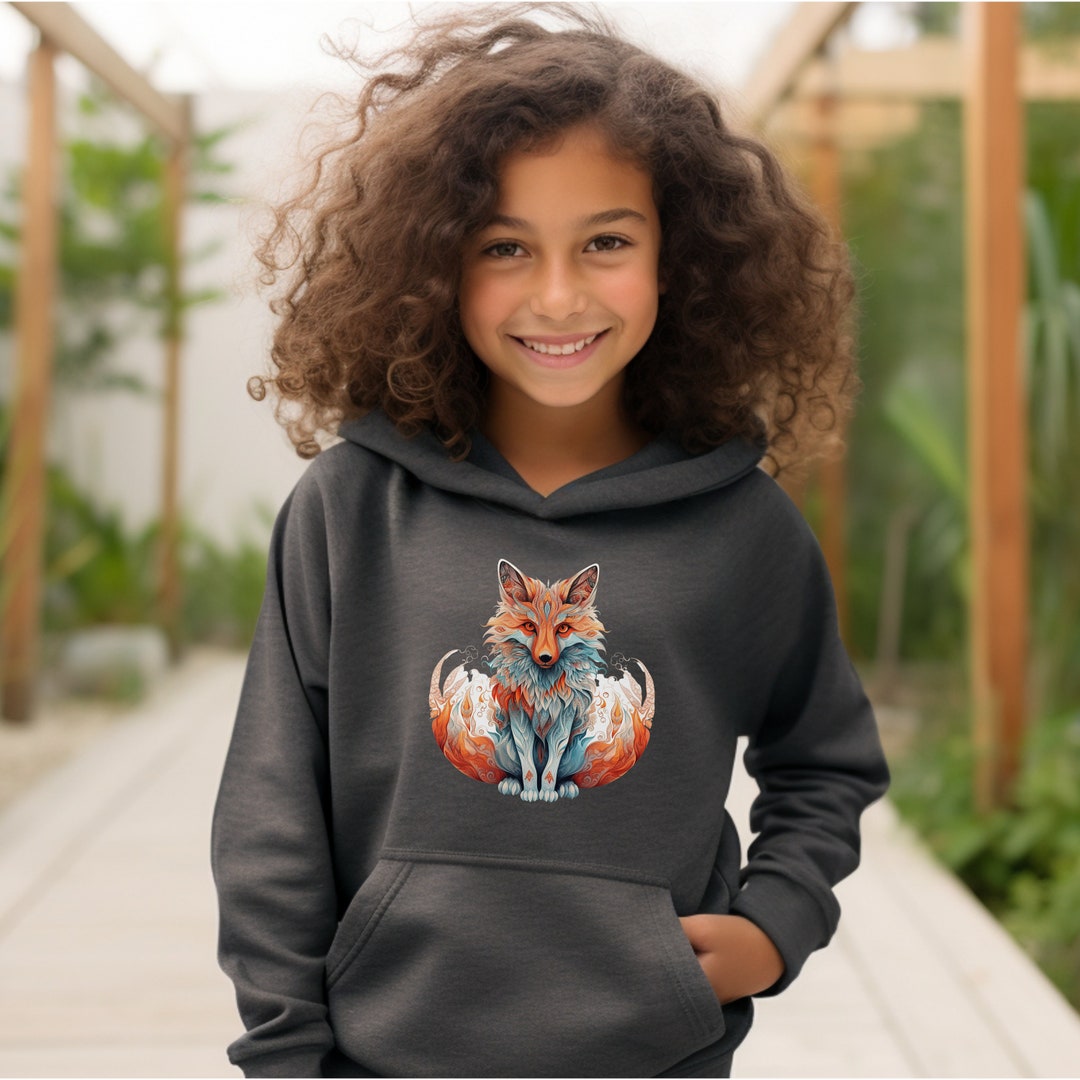 Youth Heavy Blend Hooded Sweatshirt, Fox Hoodie, Fox Shirt, Fox Lover ...