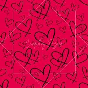 Valentines Day Digital Pattern Bundle Q40 | Love Seamless Paper ...