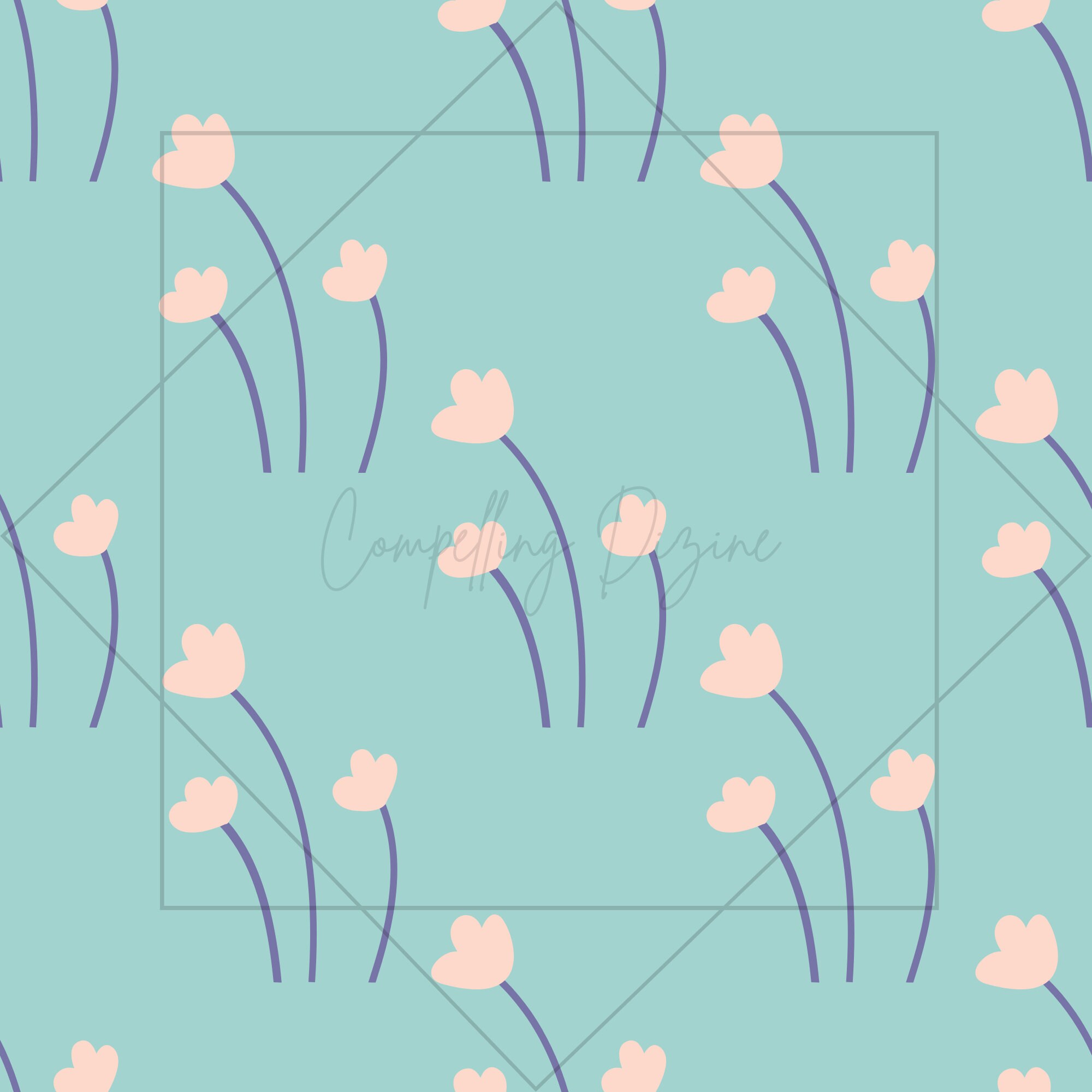 Spring Digital Patterns | Floral Seamless Paper | Blossom Scrapbook ...