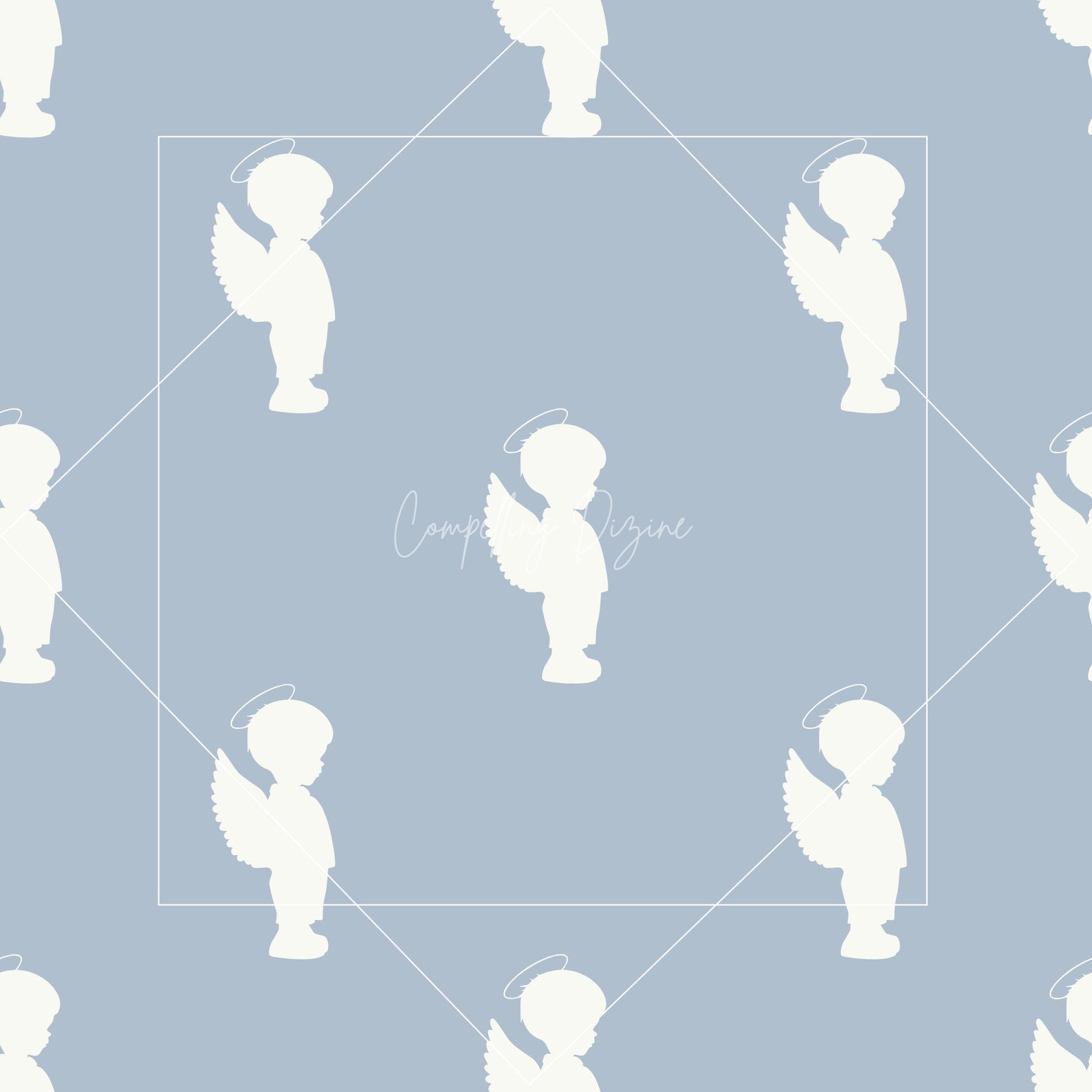 Angel Digital Designs | Angelic Seamless Patterns | Heavenly Image ...