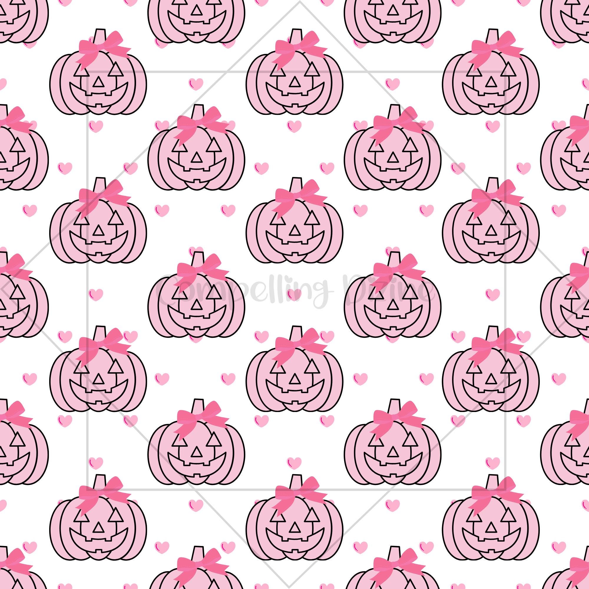Pink Halloween Digital Patterns | Ghosts & Bats Seamless Paper | Trick ...