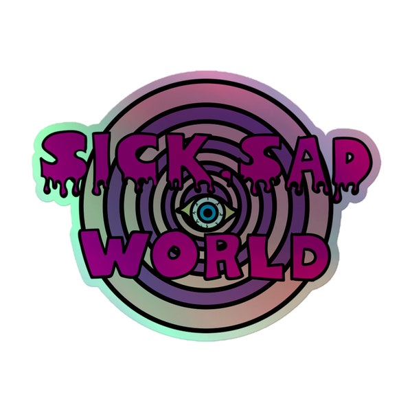 Sick Sad World Pink Pastel Pegatina Daria Vintage Morgendorffer Y2k Retro Vintage Accesorio Pegatina Pegatinas holográficas