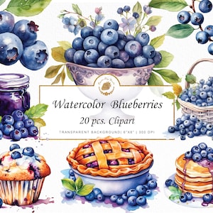 Aquarell Blaubeere Aquarell Blaubeere Clipart Bundle Juicy Delicious Beere Illustrationen Beere Art Collection Blaubeere Grafiken svg