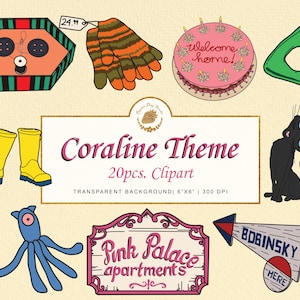 Coora Line Clipart Sticker Art Bundle: Japan Anime Journal (Digital Download)