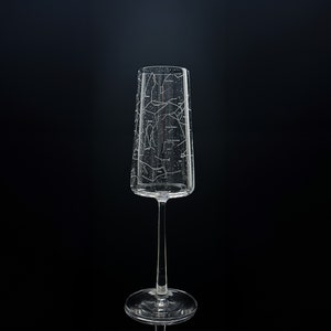 Personalisiertes Hochzeits-klassisches Glas, Toastflöte, Geschenk für Braut und Bräutigam, Champagnergläser, Ihre Nachricht graviert, hochwertiges Jubiläum