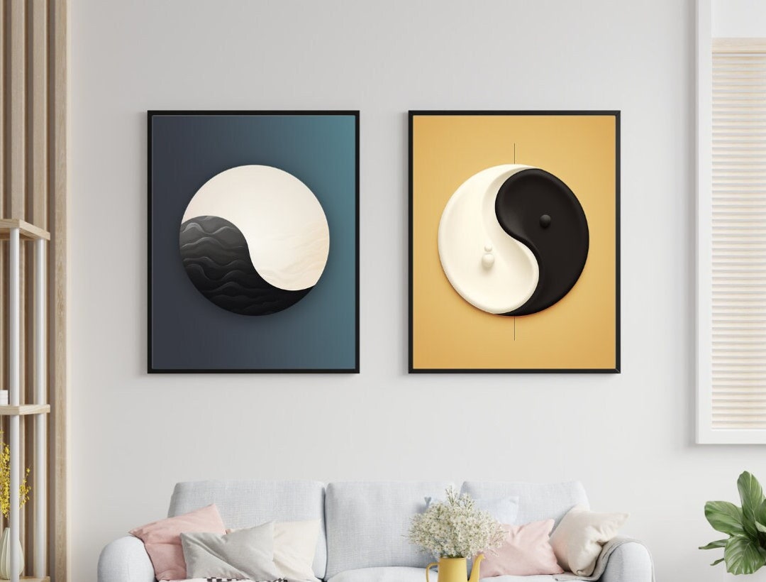 retro yin yang