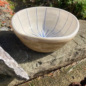 Handmade Bowl with lines image 3