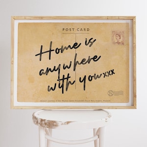 Poster cartolina vintage, stampa orizzontale alla moda, arredamento retrò per dormitorio, poster da parete femminile, arredamento per ingresso boho carino ed estetico