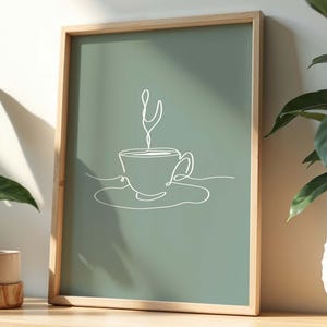 Impressão de pôster de café, impressão de arte retrô de café expresso, decoração de cafeteria para café da manhã, arte de parede de cozinha moderna, pôster de cozinha moderno para presente